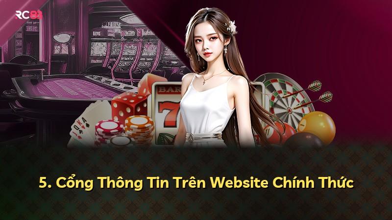 5. Cổng Thông Tin Trên Website Chính Thức